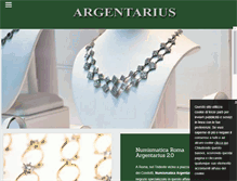Tablet Screenshot of gioielleriaargentariusroma.com